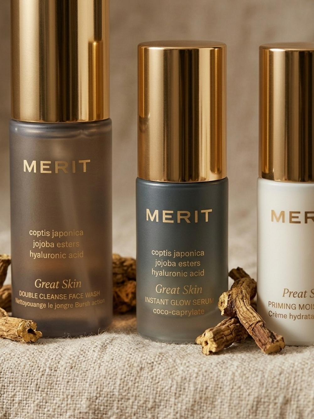 MERIT THE GREAT SKIN MINI TRIO RARE & COVETED LUXURY SEPHORA RELEASE NIB - Picture 2 of 9